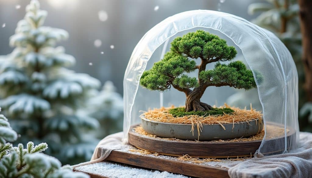 Hivernage d&rsquo;un bonsaï d&rsquo;extérieur : les protections