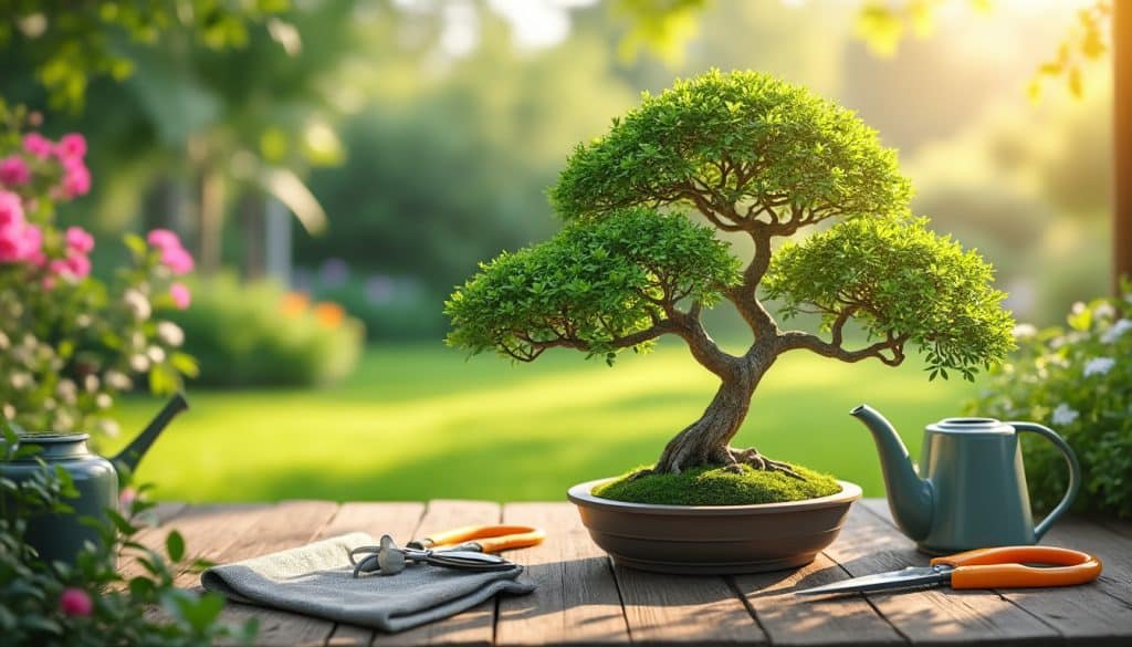 Sortir un bonsaï en été : la transition progressive
